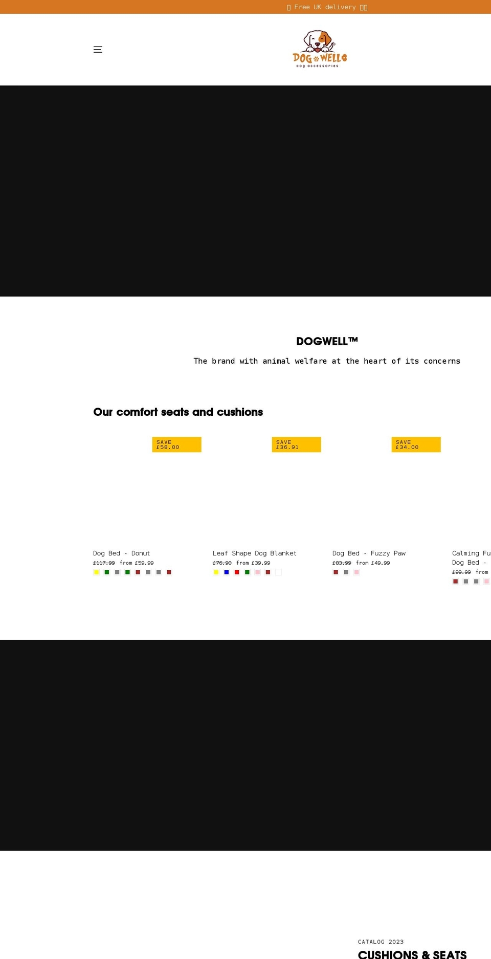dog-well.com shopify website screenshot