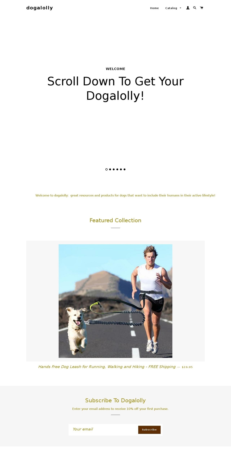 dogalolly.com — Shopify storefront screenshot