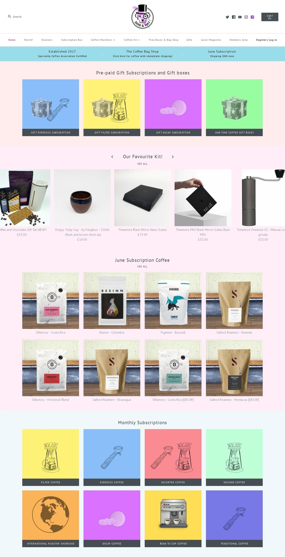 dogandhat.co.uk shopify website screenshot