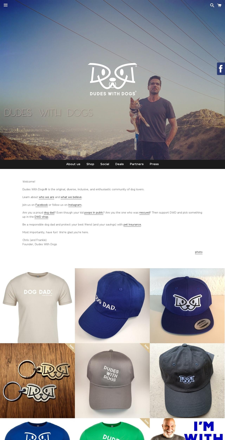 dogandman.com shopify website screenshot