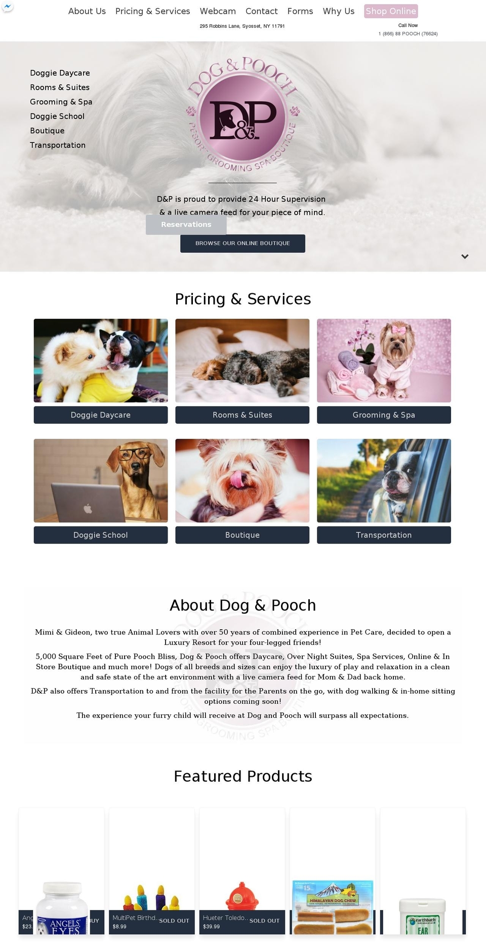 dogandpooch.com — Shopify storefront screenshot