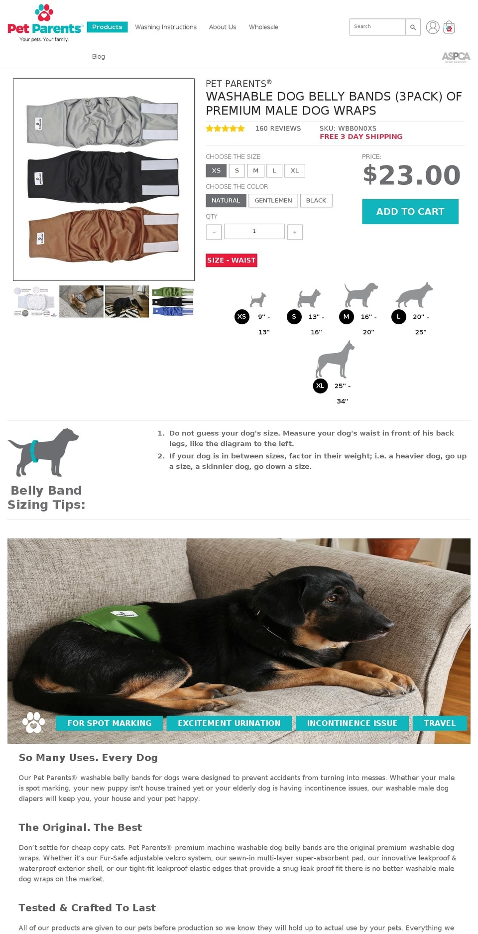 dogbellybands.com — Shopify storefront screenshot