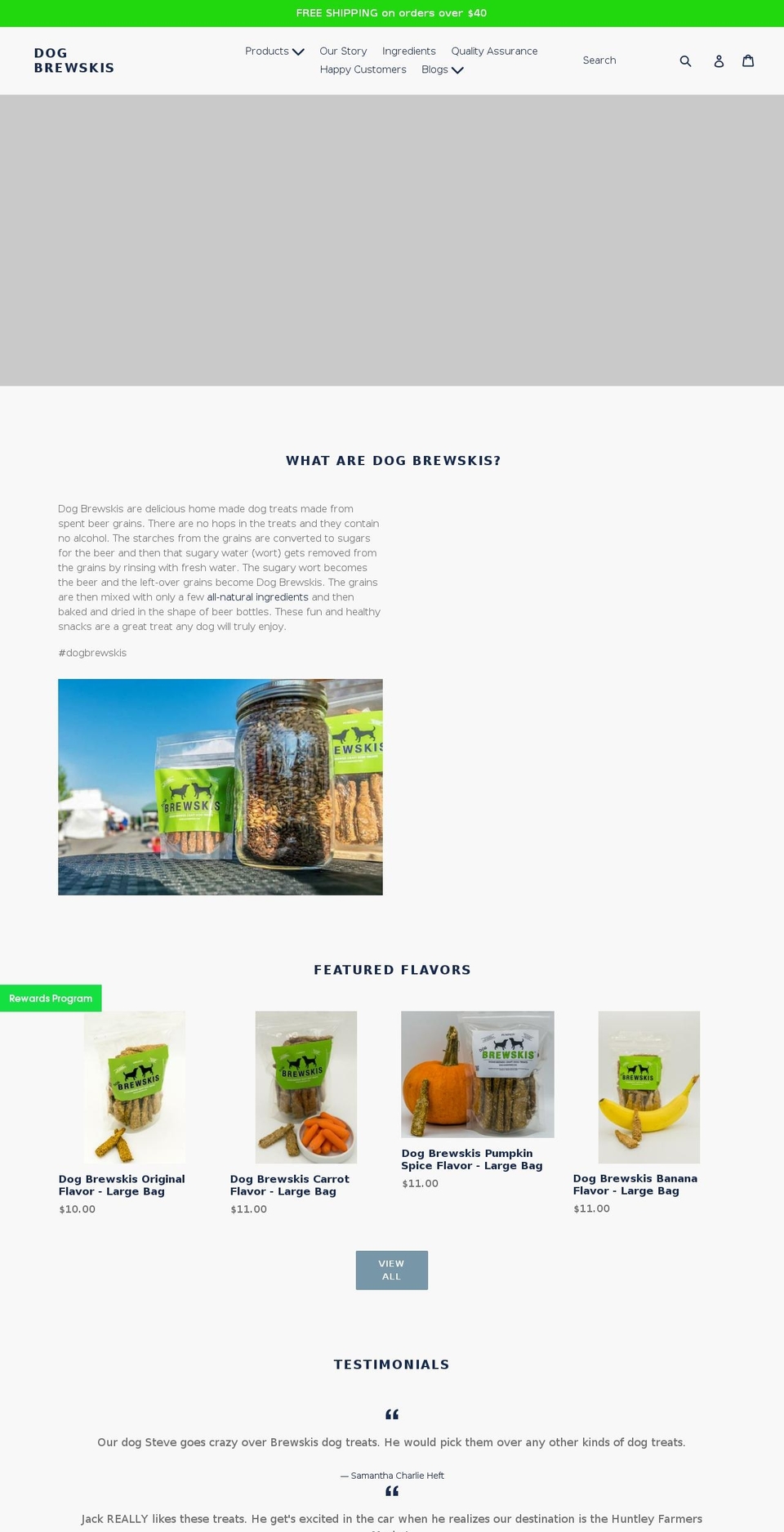 dogbrewskis.com shopify website screenshot
