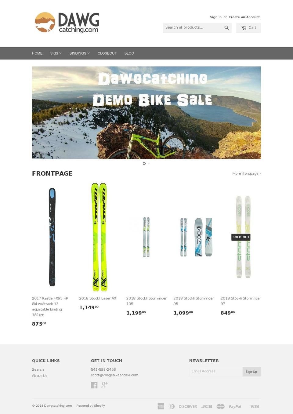 dogcatching.com — Shopify storefront screenshot