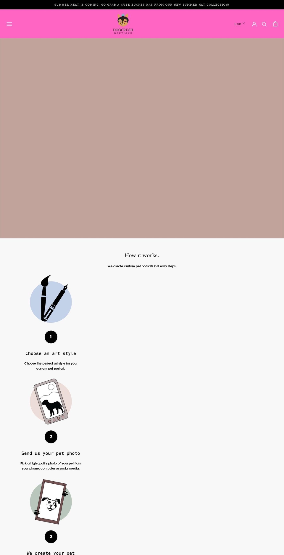 dogcrushboutique.com shopify website screenshot