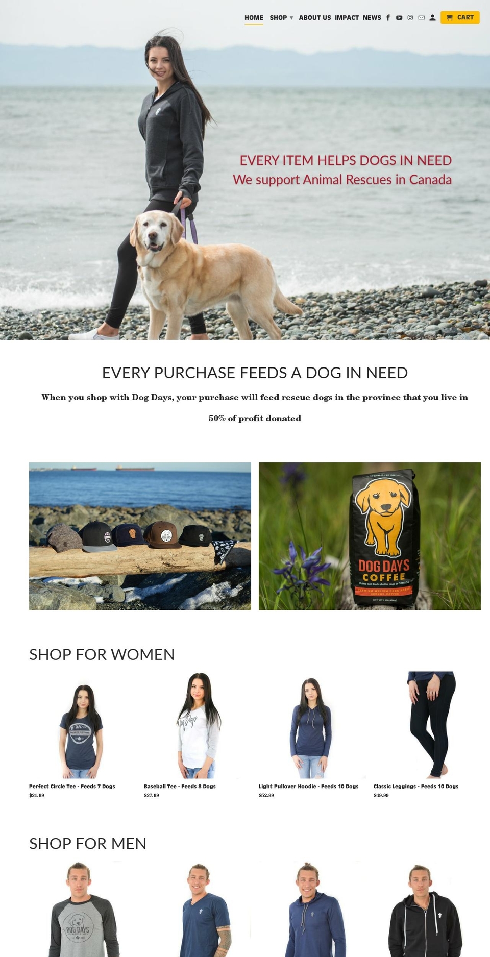 dogdaysclothing.com shopify website screenshot