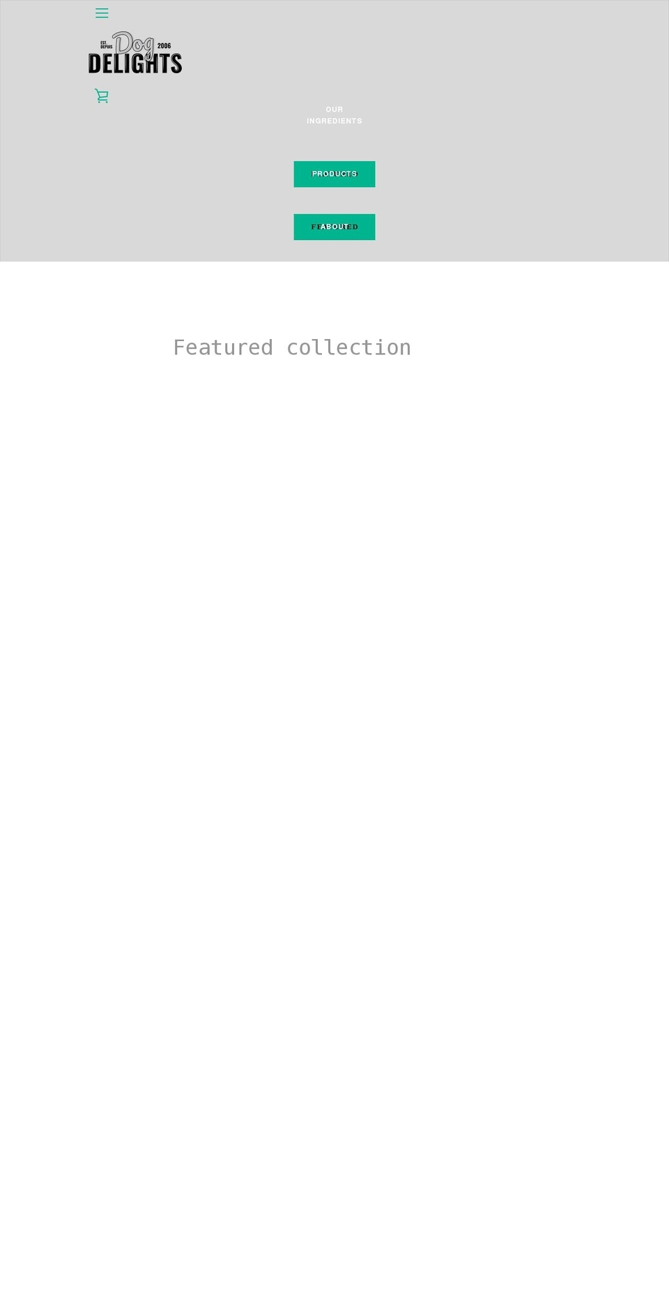 dogdelights.ca shopify website screenshot