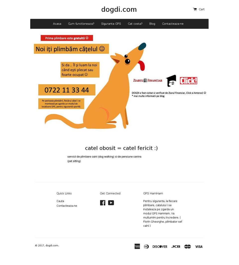 dogdi.com shopify website screenshot