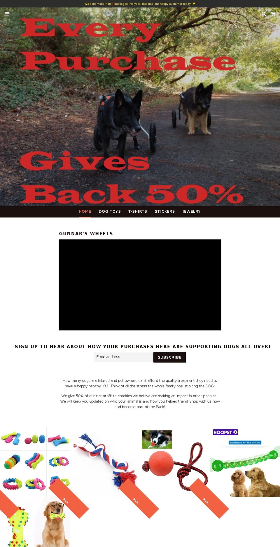 dogdistractions.com — Shopify storefront screenshot
