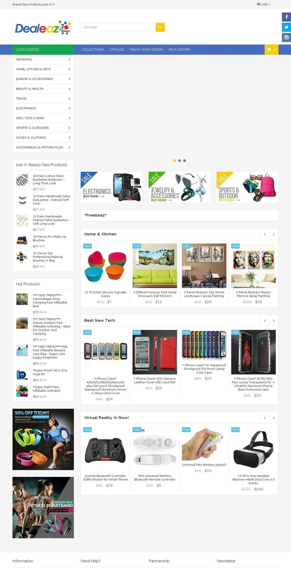 megashop-v1-1 Shopify theme site example dogeaz.com