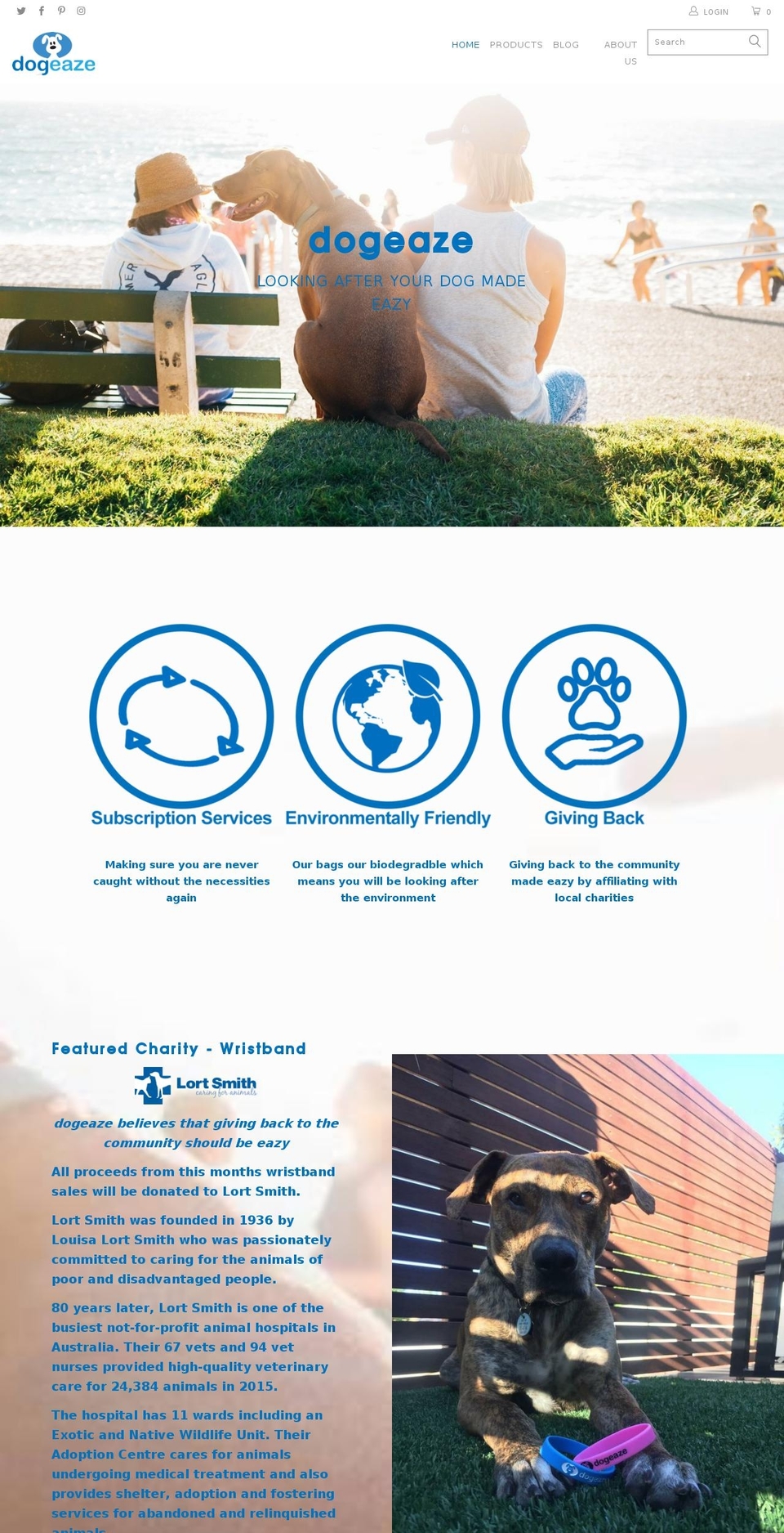 dogeaze.com shopify website screenshot