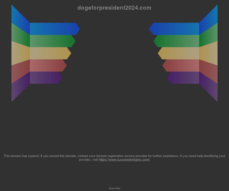 dogeforpresident2024.com shopify website screenshot