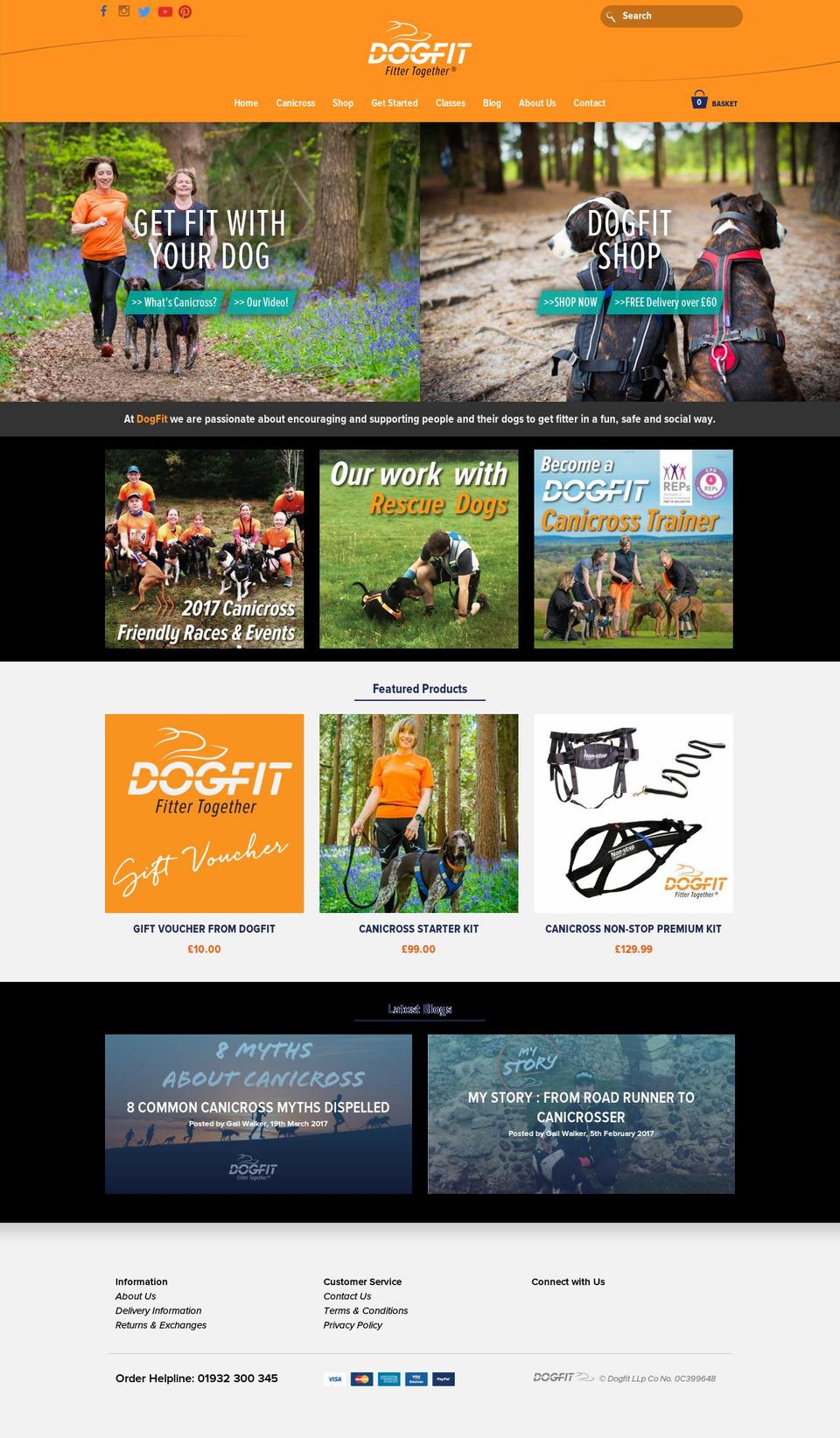 dogfit.co.uk shopify website screenshot