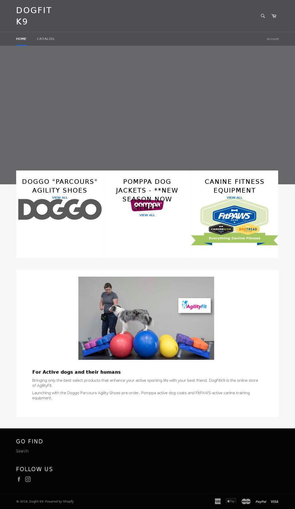 dogfitk9.com — Shopify storefront screenshot