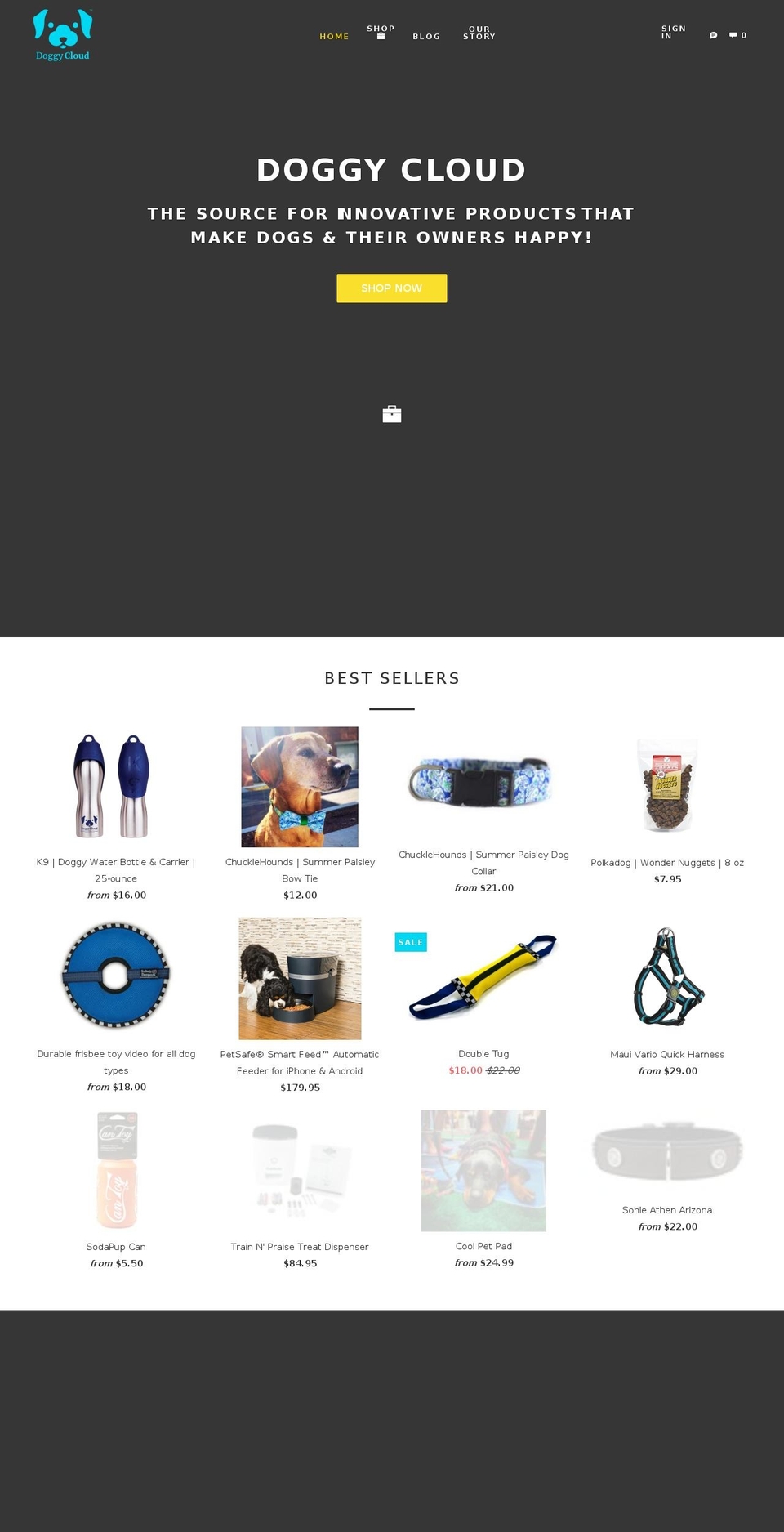 doggiecloud.com — Shopify storefront screenshot