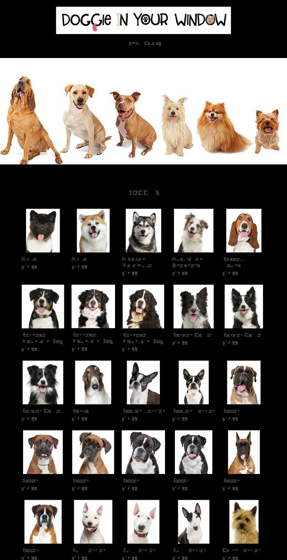 doggieinyourwindow.com — Shopify storefront screenshot
