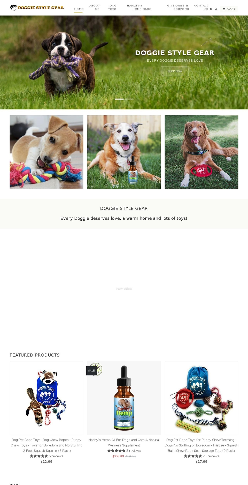 theme-export-retina Shopify theme site example doggiestylegear.com