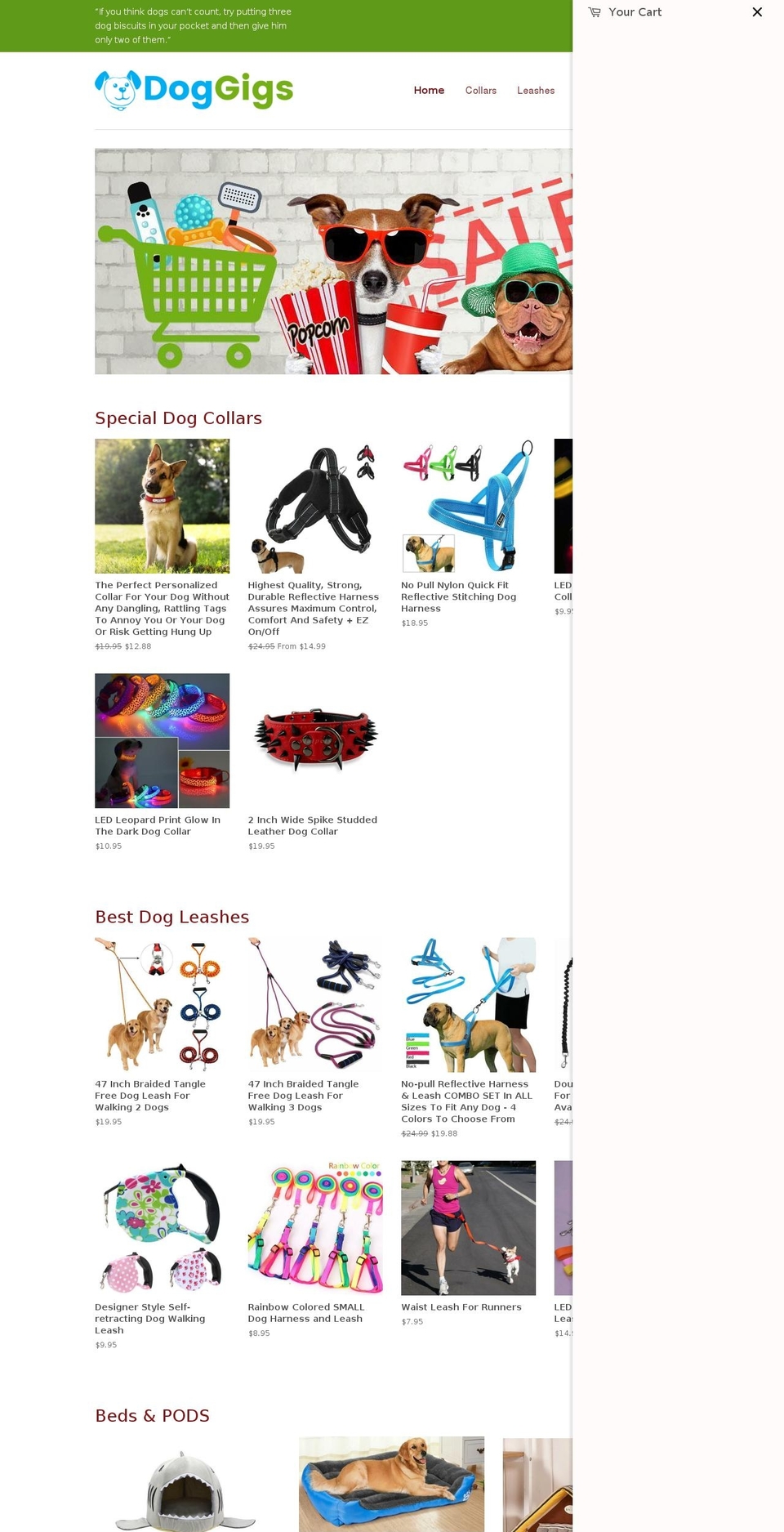 doggigs.com — Shopify storefront screenshot