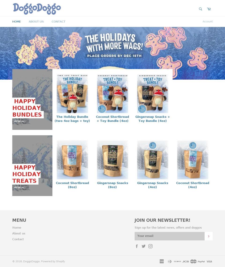 doggodoggo.com shopify website screenshot
