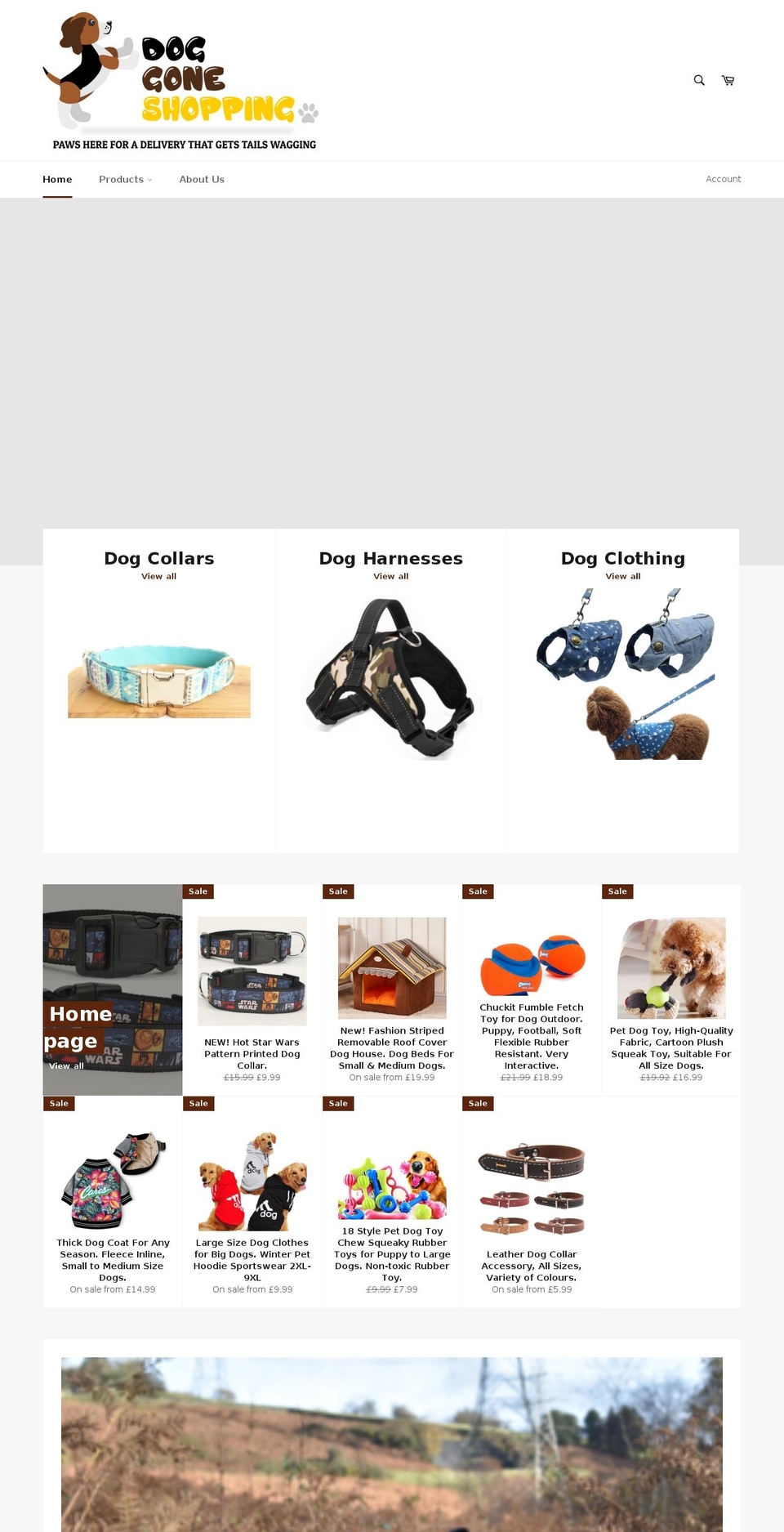 doggoneshopping.com — Shopify storefront screenshot
