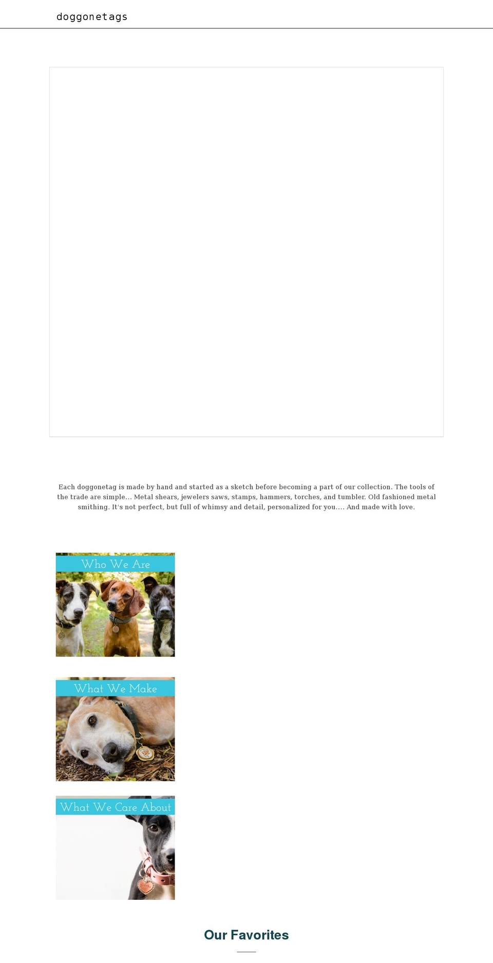 doggonetags.com shopify website screenshot