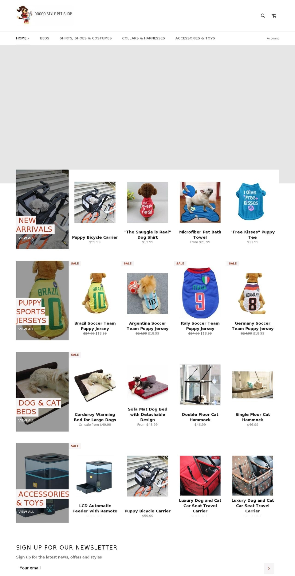 doggostylepetshop.com — Shopify storefront screenshot