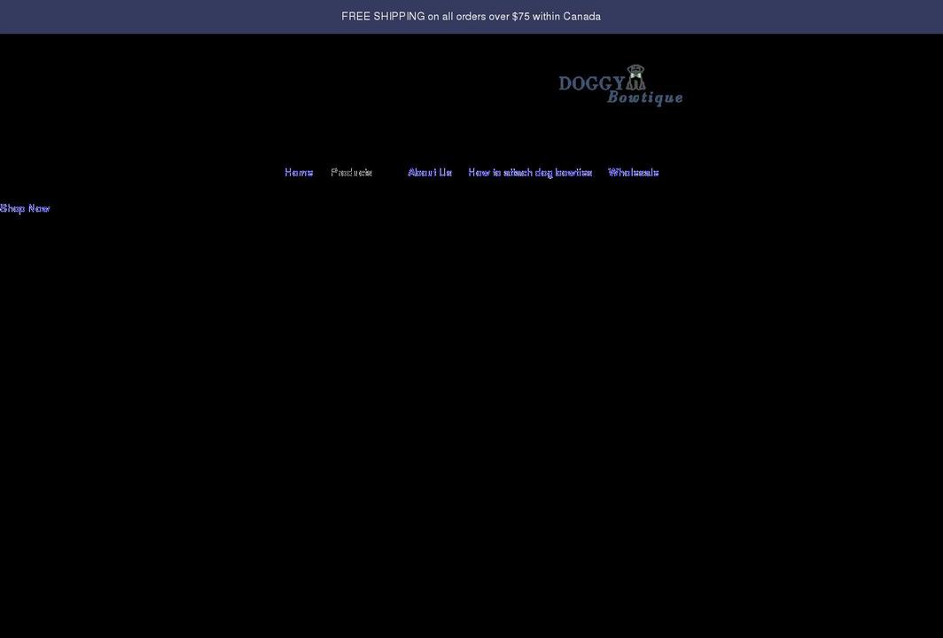 doggybowtique.com shopify website screenshot