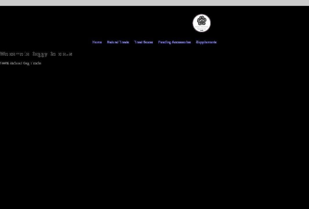 doggydelicious.org shopify website screenshot