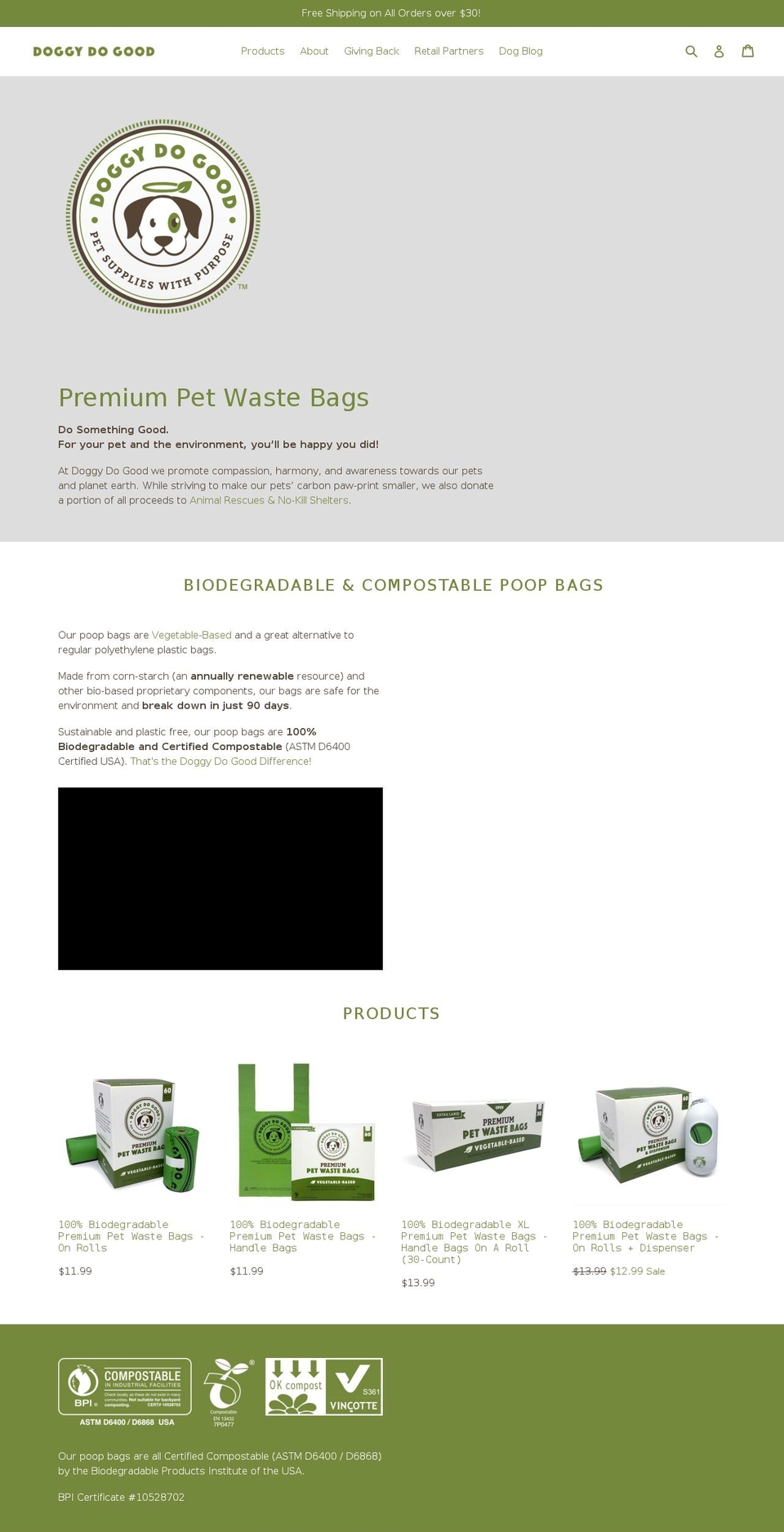 doggydogood.com — Shopify storefront screenshot