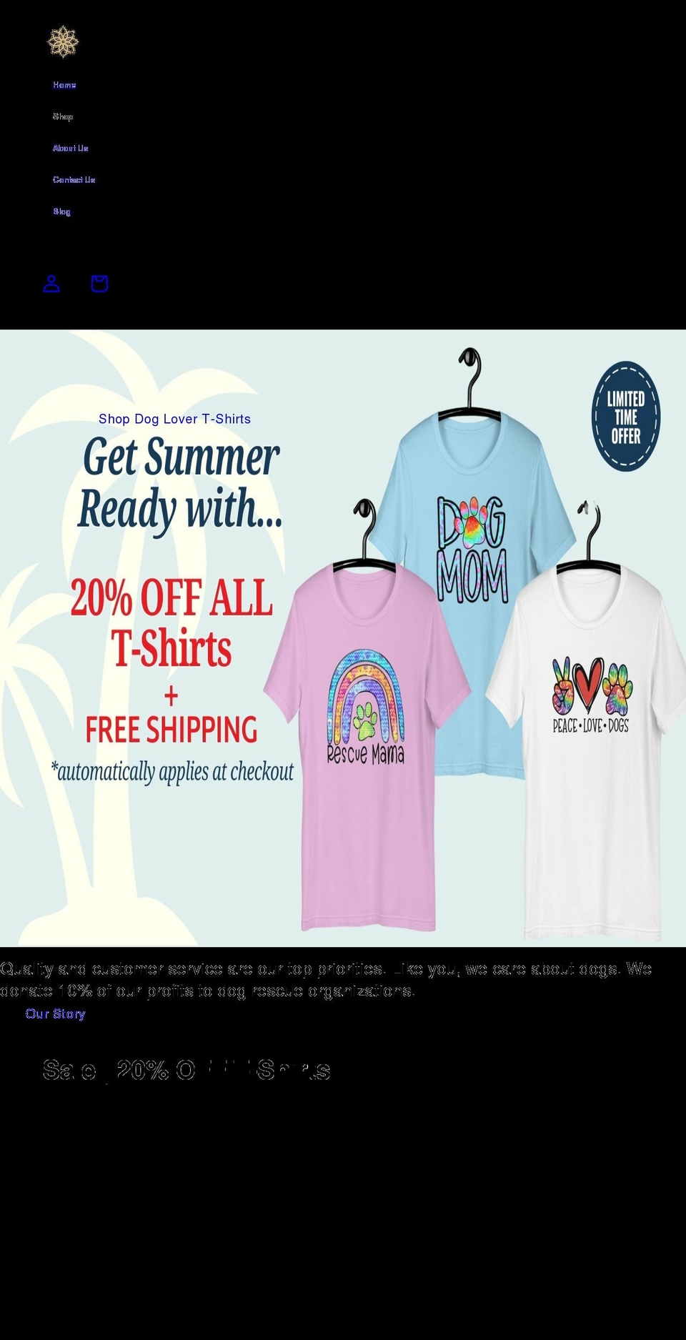 doggyloveandmore.com shopify website screenshot