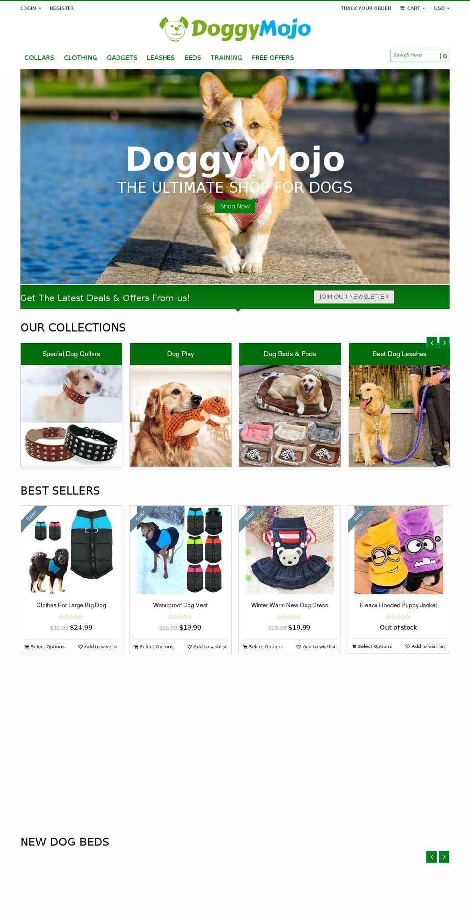 doggymojo.com — Shopify storefront screenshot