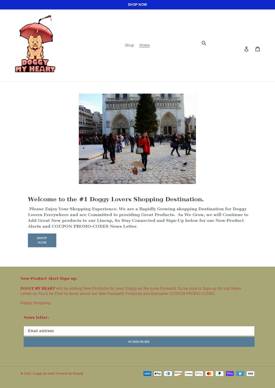 doggymyheart.com shopify website screenshot