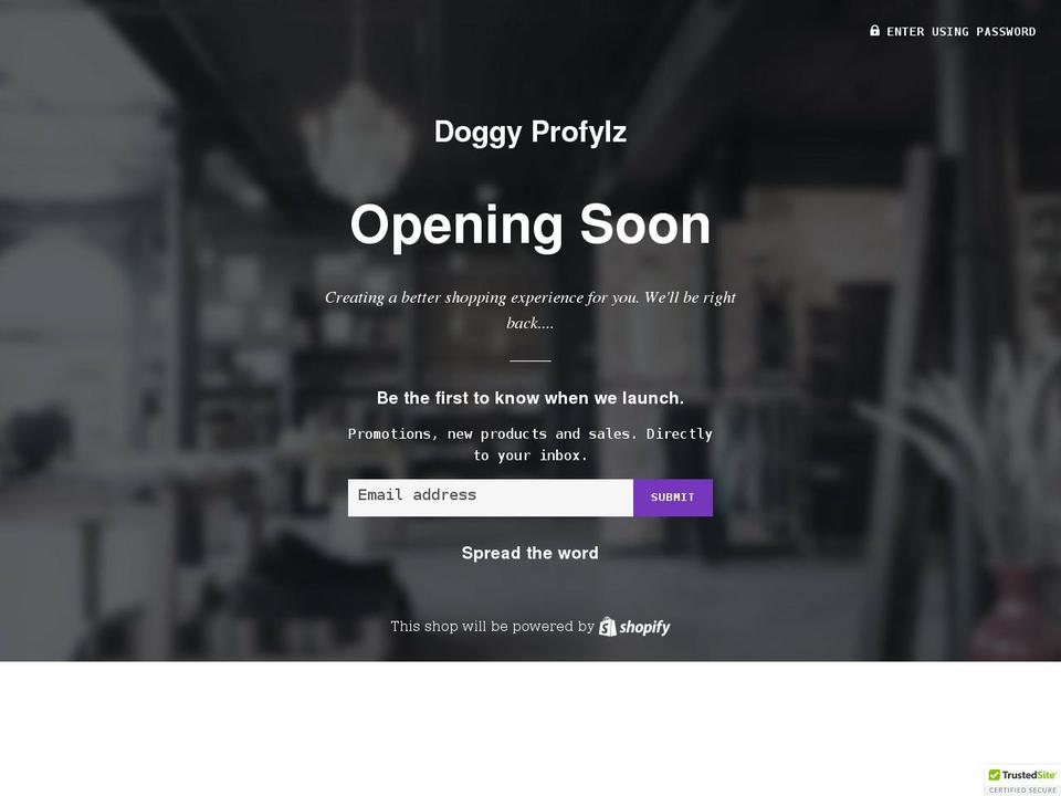 doggyprofylz.com shopify website screenshot