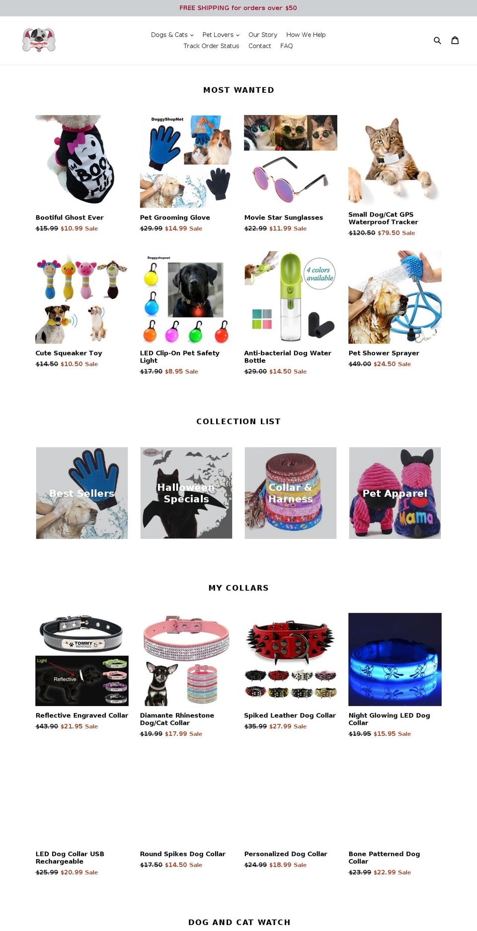 doggyshopnet.com — Shopify storefront screenshot