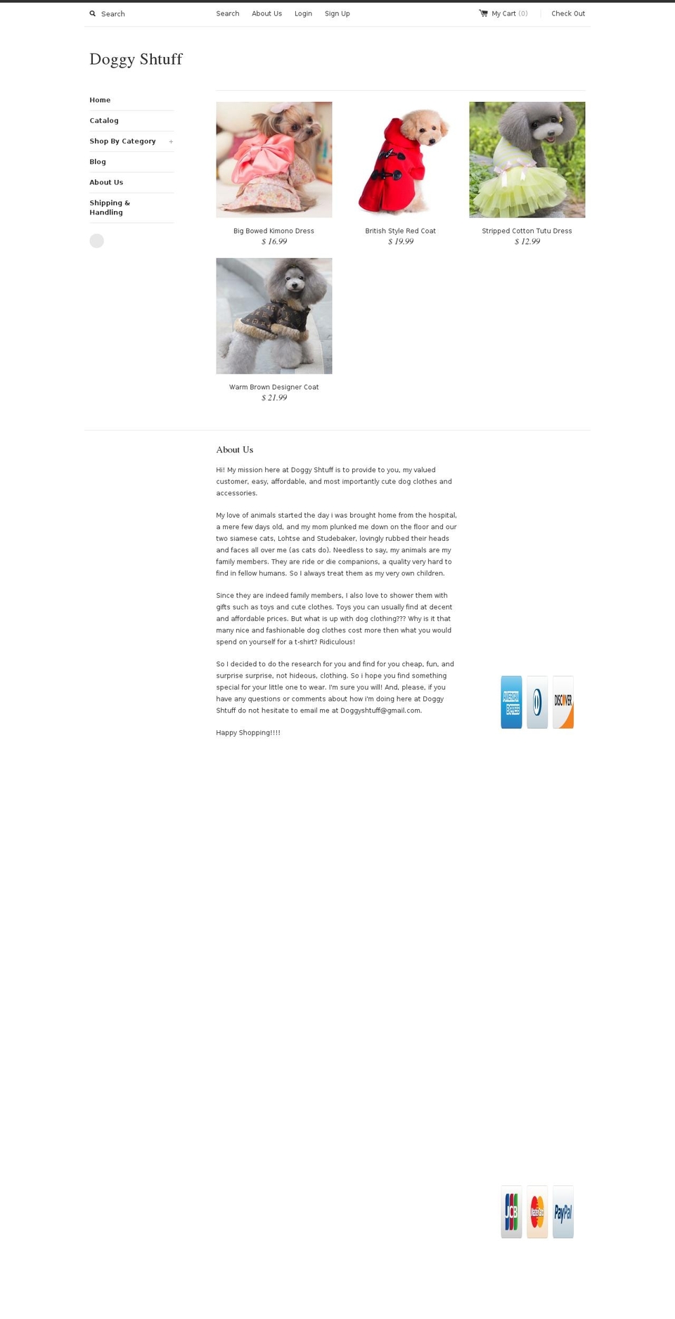 doggyshtuff.com shopify website screenshot