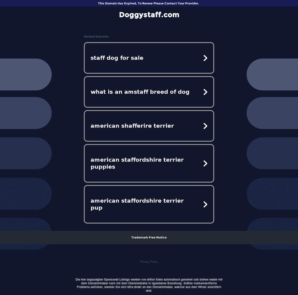doggystaff.com — Shopify storefront screenshot