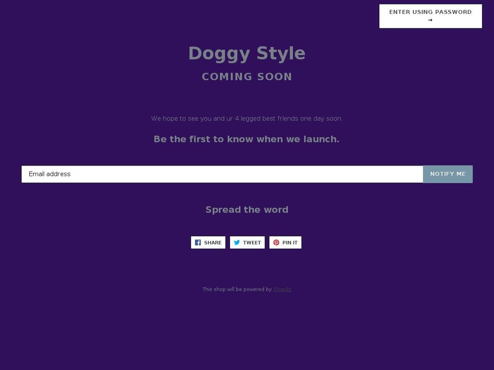 doggystyledeli.com shopify website screenshot