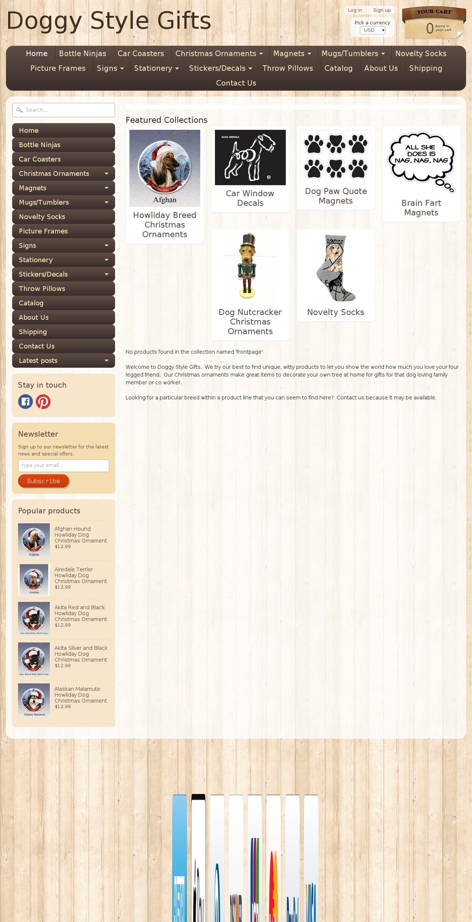 doggystylegifts.com shopify website screenshot