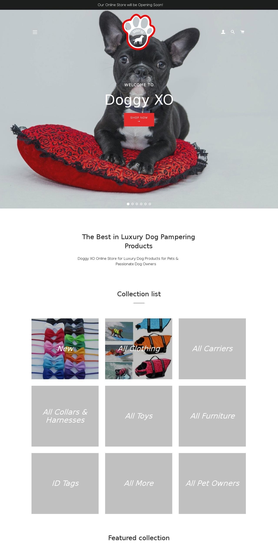 doggyxo.com — Shopify storefront screenshot