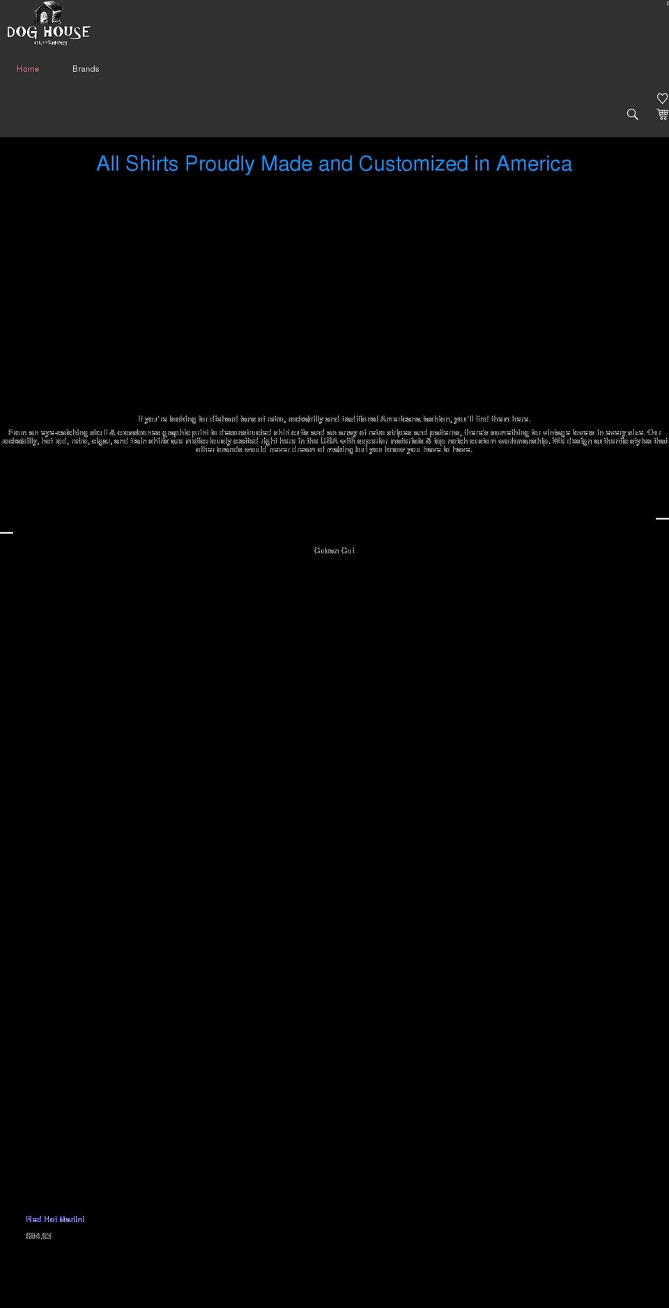 doghouseclothing.com shopify website screenshot