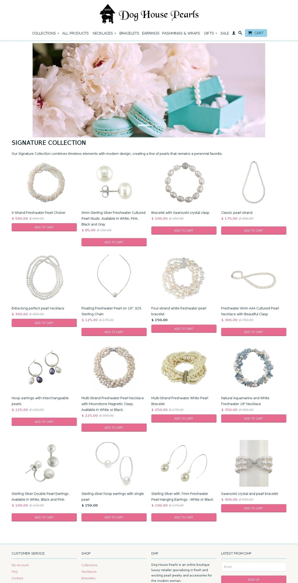 doghousepearls.com shopify website screenshot