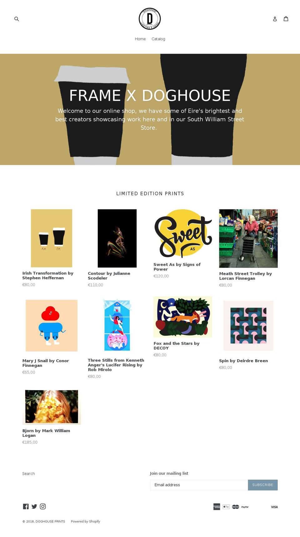 doghouseprints.com — Shopify storefront screenshot