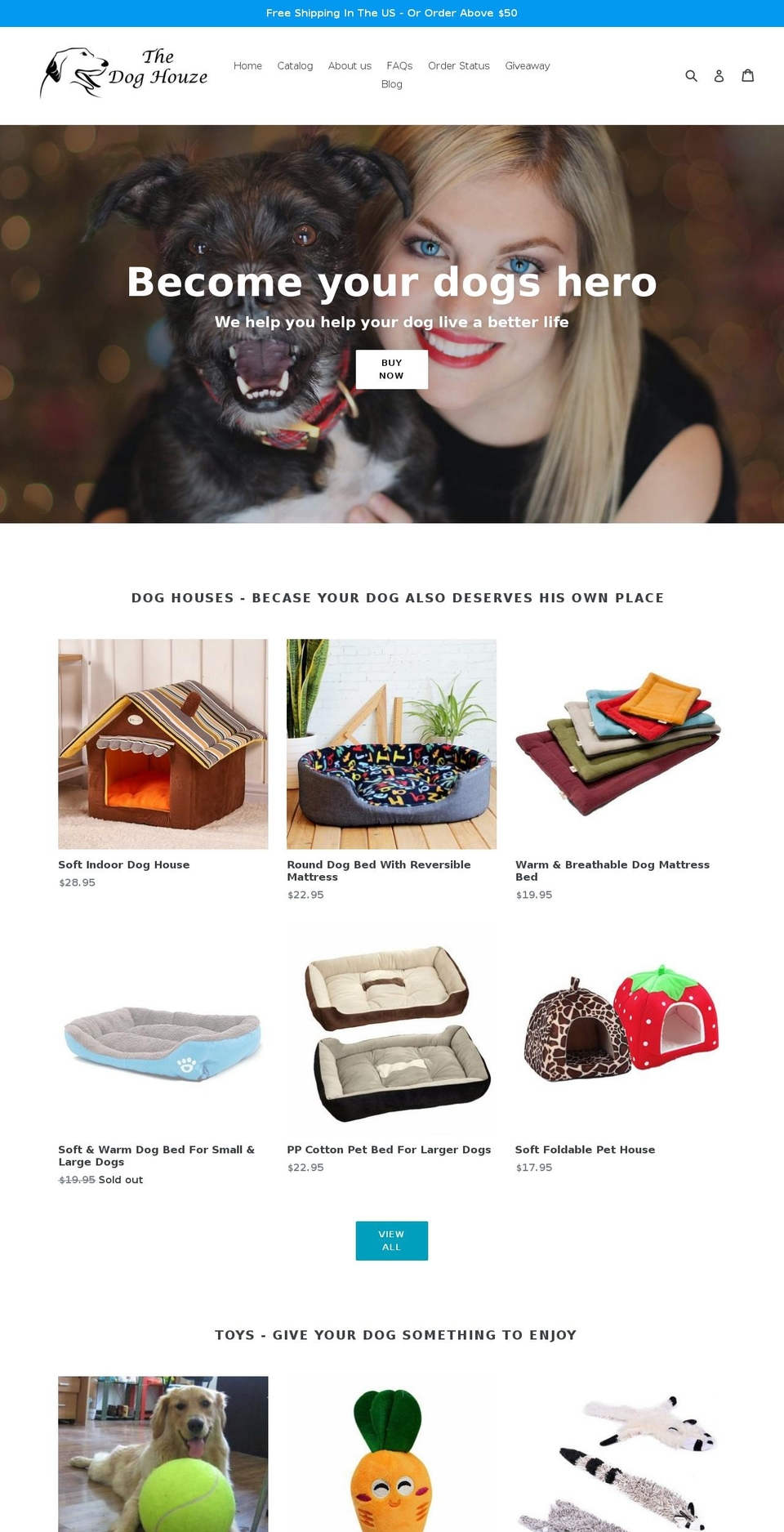 doghouze.com — Shopify storefront screenshot
