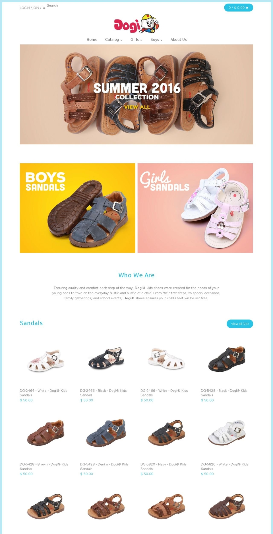 dogi-shoes.com shopify website screenshot