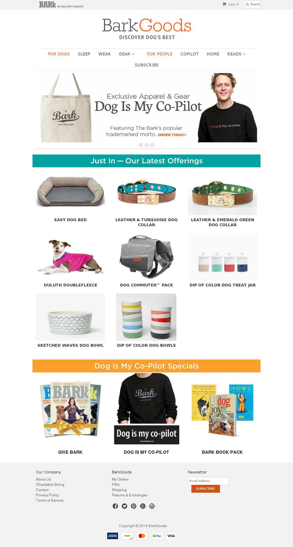 BarkGoods V3 Shopify theme site example dogismycopilot.com