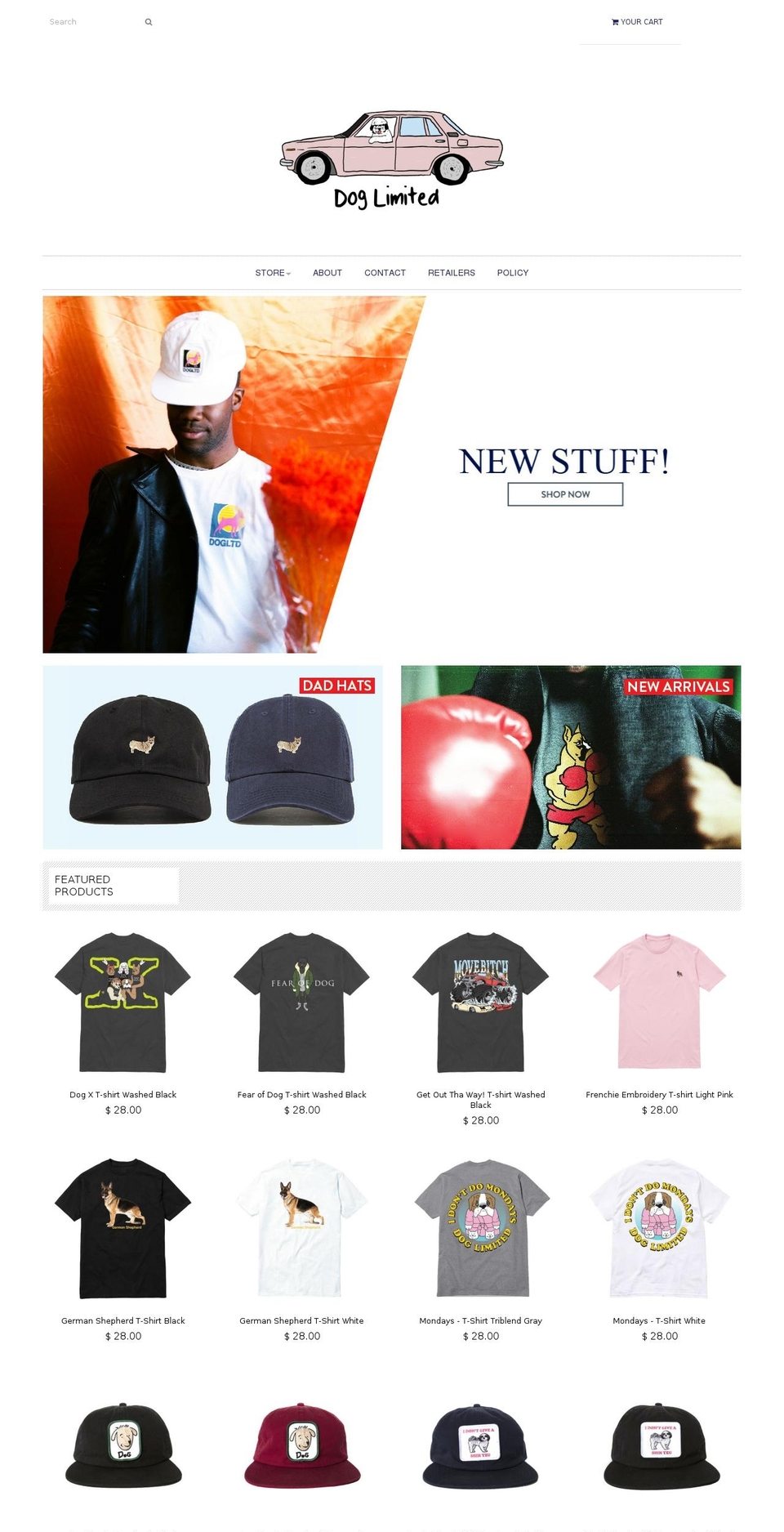 doglimited.com shopify website screenshot