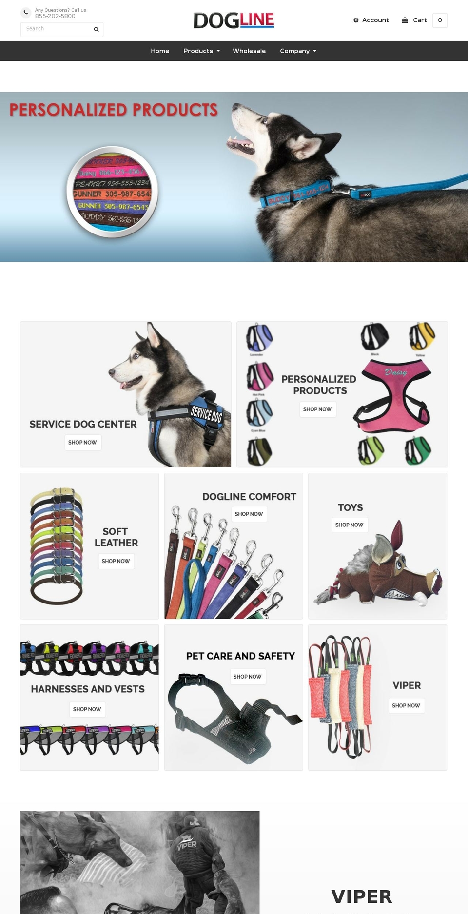 doglinegroup.com shopify website screenshot