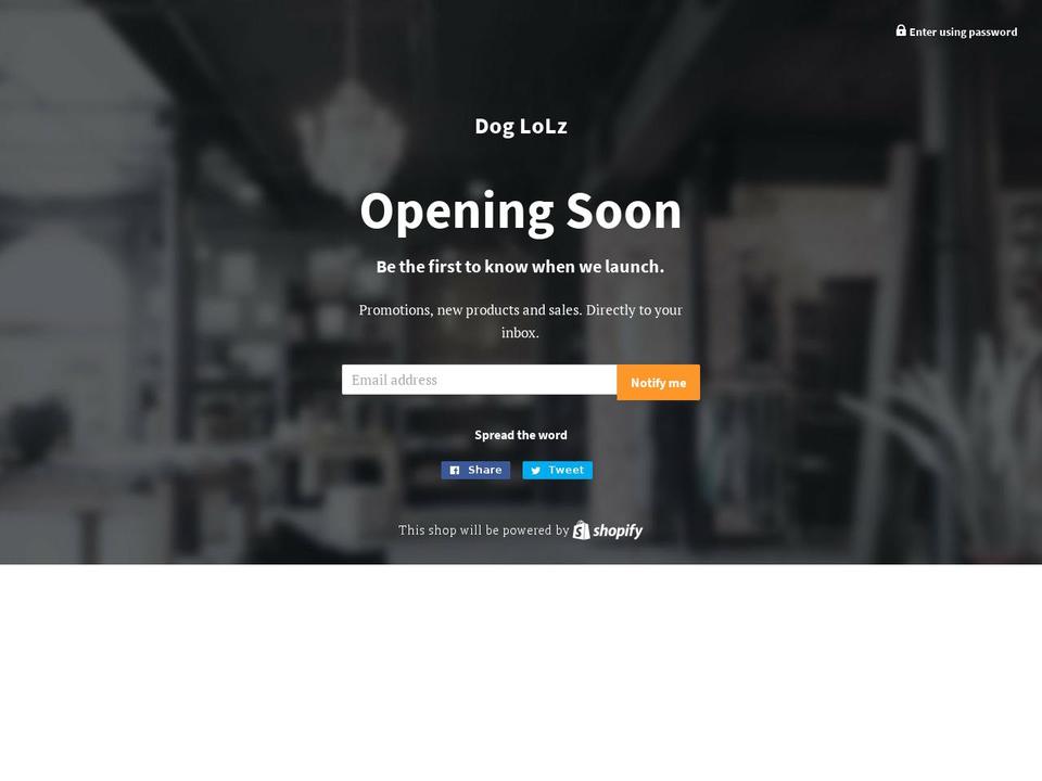 doglolz.com — Shopify storefront screenshot