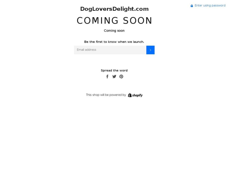dogloversdelight.com — Shopify storefront screenshot
