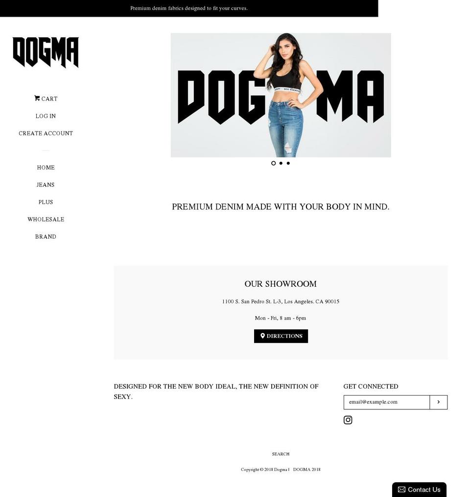 My Work Shopify theme site example dogmafactory.com